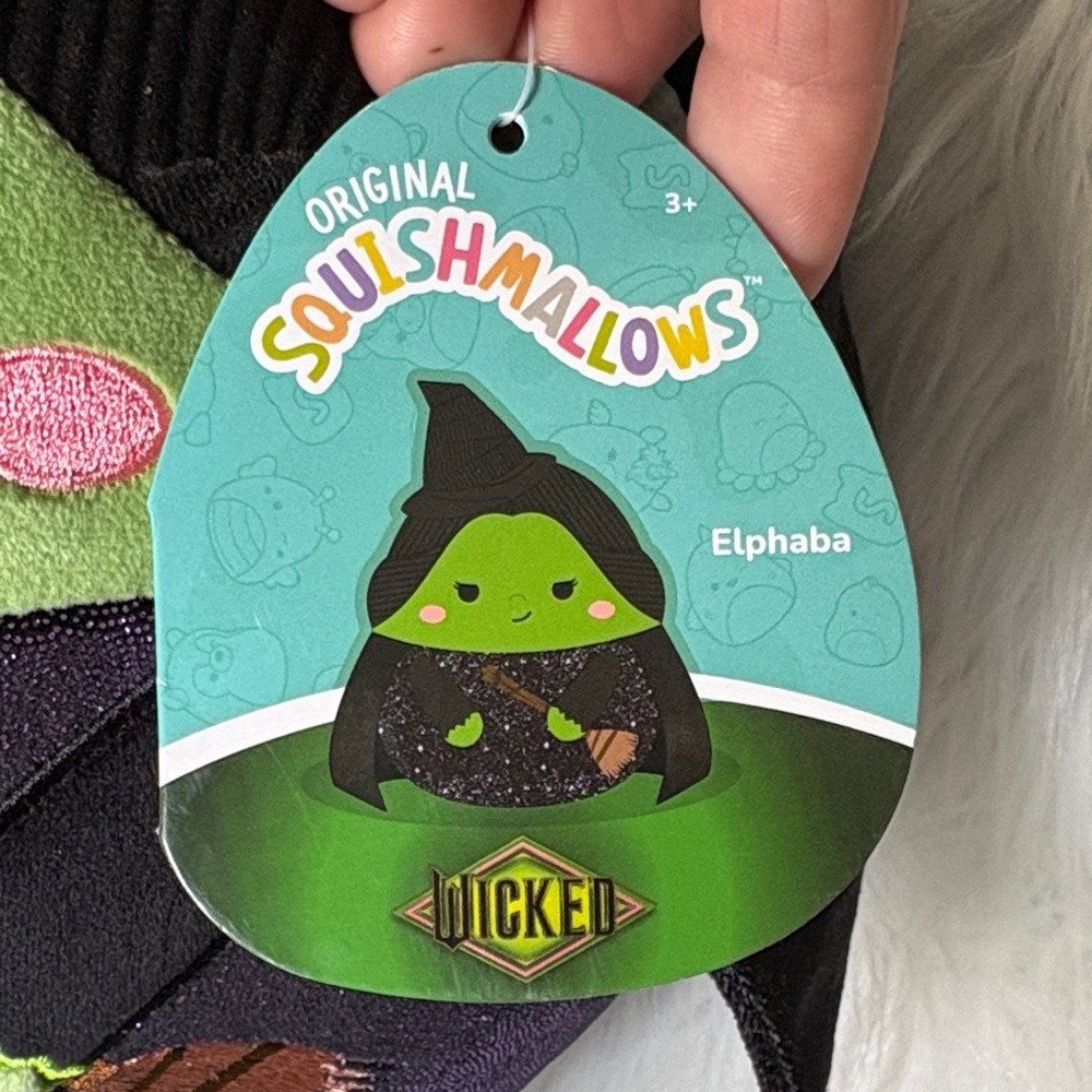 Squishmallows Green and Purple Witch Stuffed Animal - Picture 2 of 5